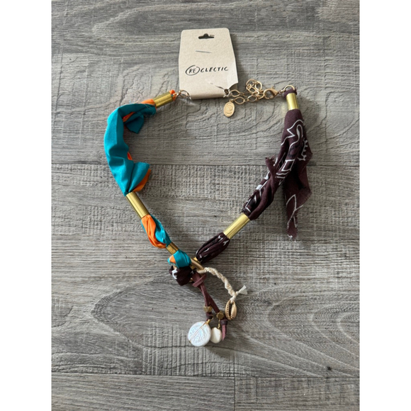 Free People ARIANA OST 
Alpha Choker NWT Turquoise Boho Vintage - Picture 5 of 5